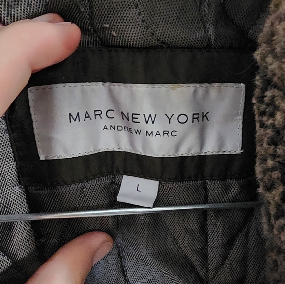 Marc New York Andrew Mark Mens Large Zip Snap Bomber Style Multi Pocket Jacket - Picture 9 of 12